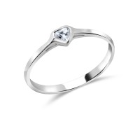 Silver Ring Little Heart 3mm. CSR-154-3